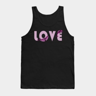 Pink love is in the ocean Tank Top